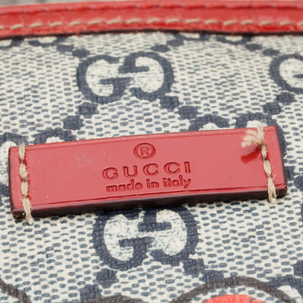 Gucci Coated Canvas Boston Tattoo Rose Heart Bag Limited Edition w/ Charm - Picture 4 of 9
